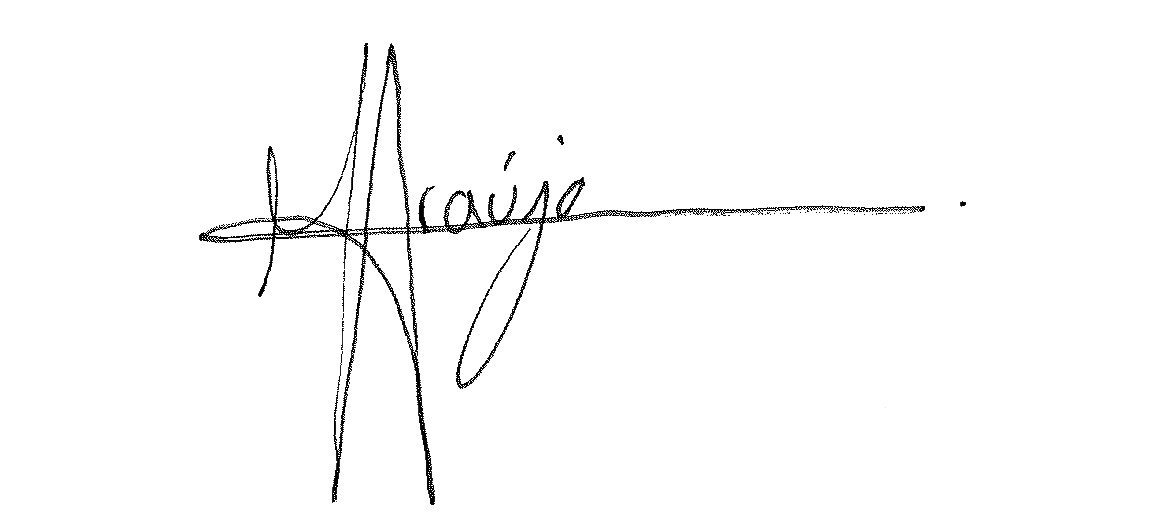 Handtekening Margarida Araújo